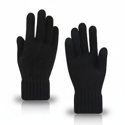 Men's Winter Touch Screen Gloves - Thick Velvet Lined, Knitted Warmth 5