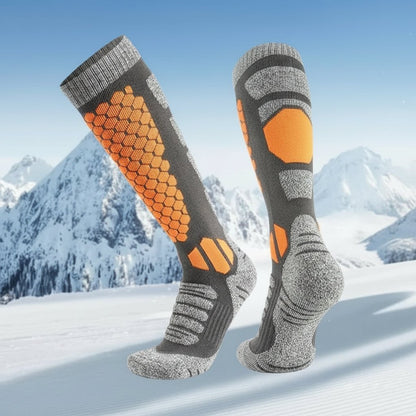 Merino Wool Thermal Socks for Skiing and Hiking - Unisex Long Tube Design 0