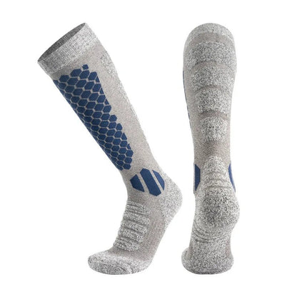 Merino Wool Thermal Socks for Skiing and Hiking - Unisex Long Tube Design 3