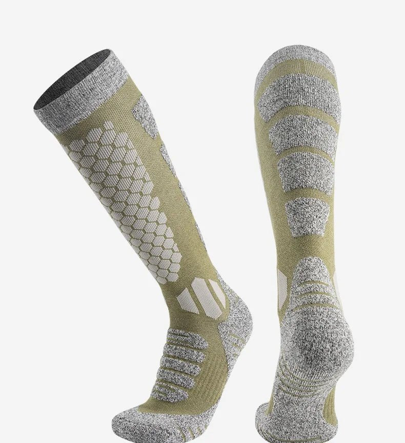 Merino Wool Thermal Socks for Skiing and Hiking - Unisex Long Tube Design 7