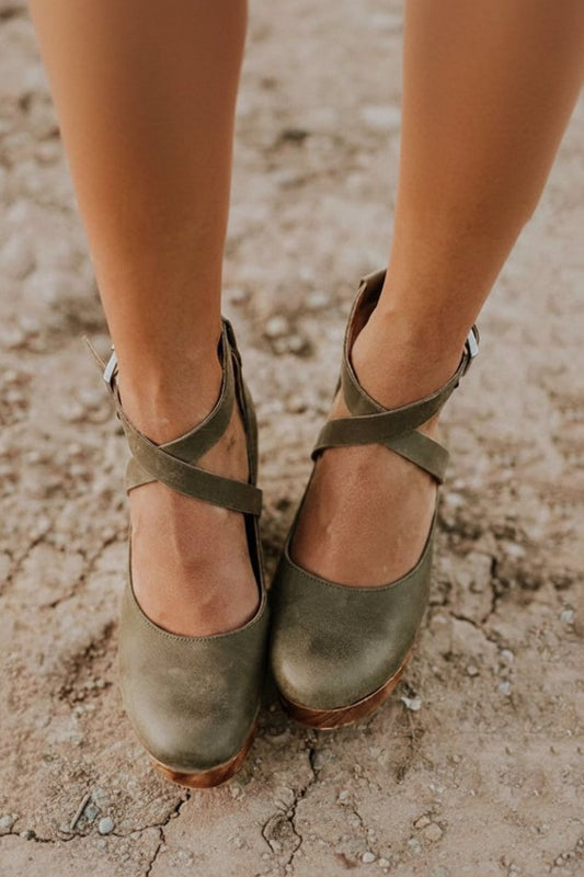 Mia - Elegant Closed Toe Wedge Heel Shoes for Women with All-Day Comfort 4