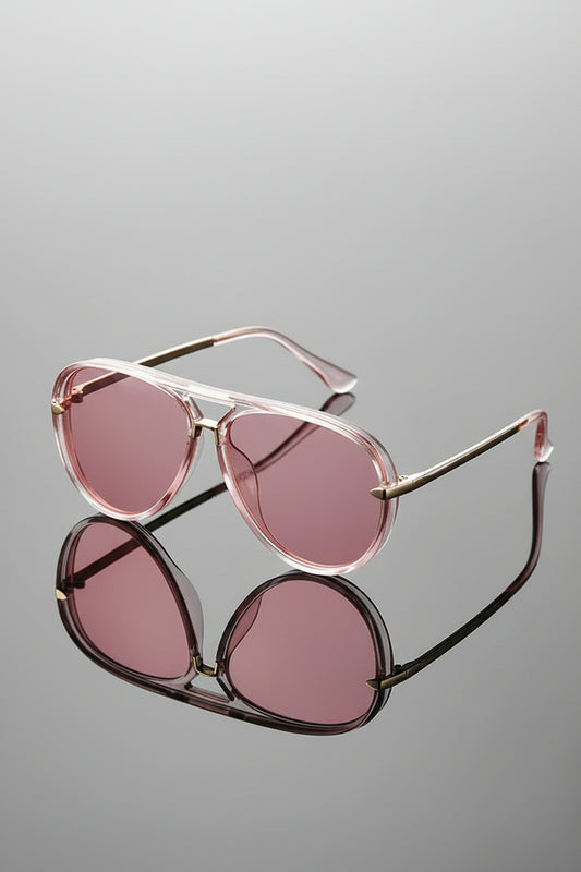 Mila - Retro Aviator Sunglasses with UV400 Protection & Lightweight Design 1