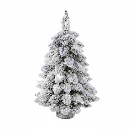 Mini Christmas Tree 45cm with LED Lights & Snow-Frosted Design for Festive Decor 7