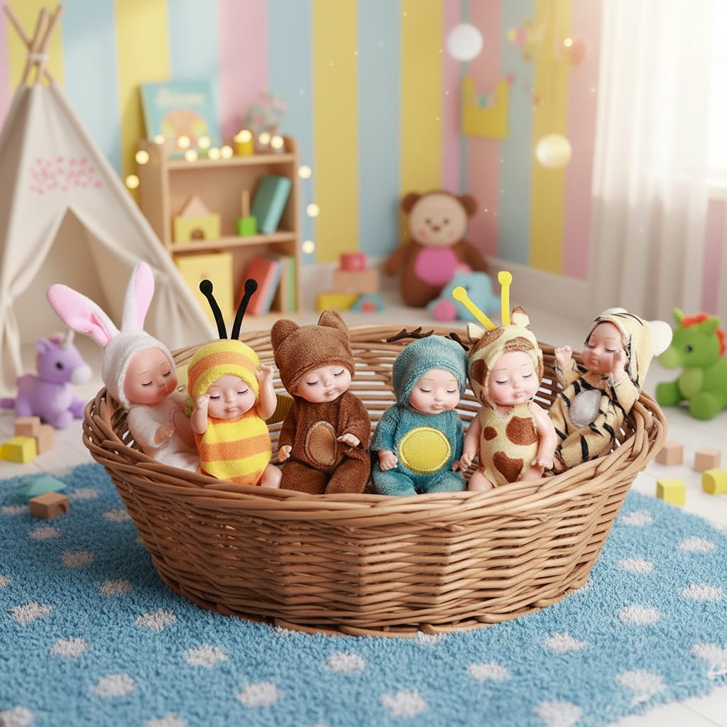 Mini Cute Sleeping Baby Princess Doll - Adorable Cartoon Animal Toy for Kids 0