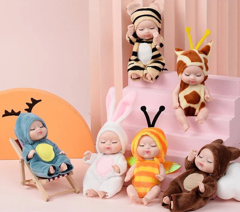Mini Cute Sleeping Baby Princess Doll - Adorable Cartoon Animal Toy for Kids 2