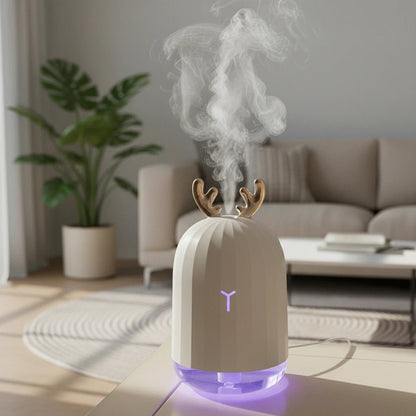 Mini Deer Humidifier - Ultra Quiet with Color LED Lights & Automatic Shutdown 0