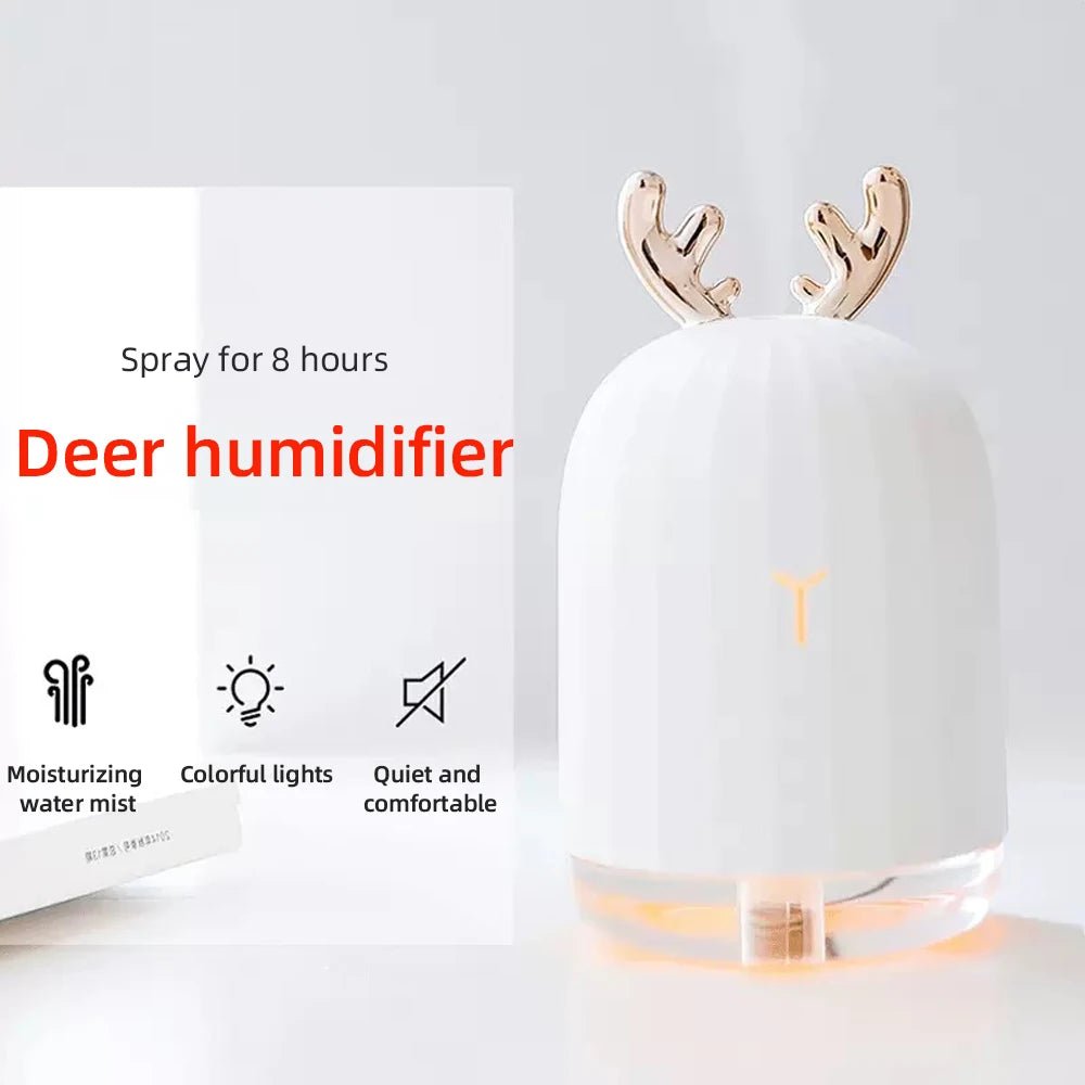 Mini Deer Humidifier - Ultra Quiet with Color LED Lights & Automatic Shutdown 2