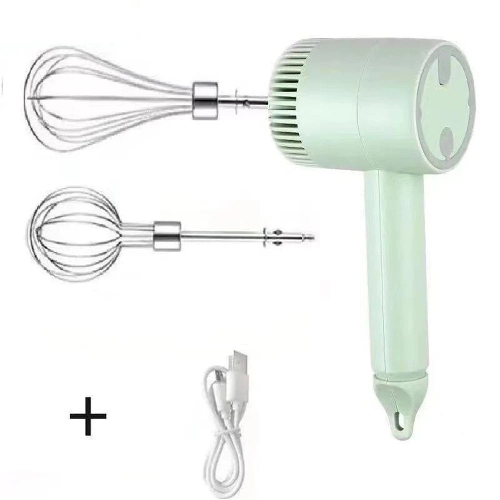 Mini Electric Hand Mixer - Wireless Dough and Cream Beater with 3 Speed Settings 8
