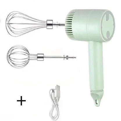 Mini Electric Hand Mixer - Wireless Dough and Cream Beater with 3 Speed Settings 8