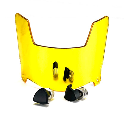 Mini Football Helmet Visors - Universal Fit Chrome Mirror & Transparent Clips 12