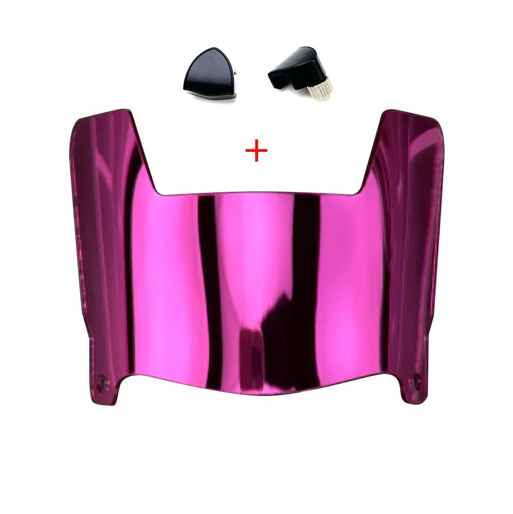 Mini Football Helmet Visors - Universal Fit Chrome Mirror & Transparent Clips 13