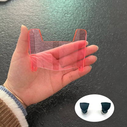 Mini Football Helmet Visors - Universal Fit Chrome Mirror & Transparent Clips 14