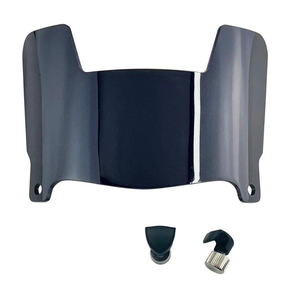 Mini Football Helmet Visors - Universal Fit Chrome Mirror & Transparent Clips 15