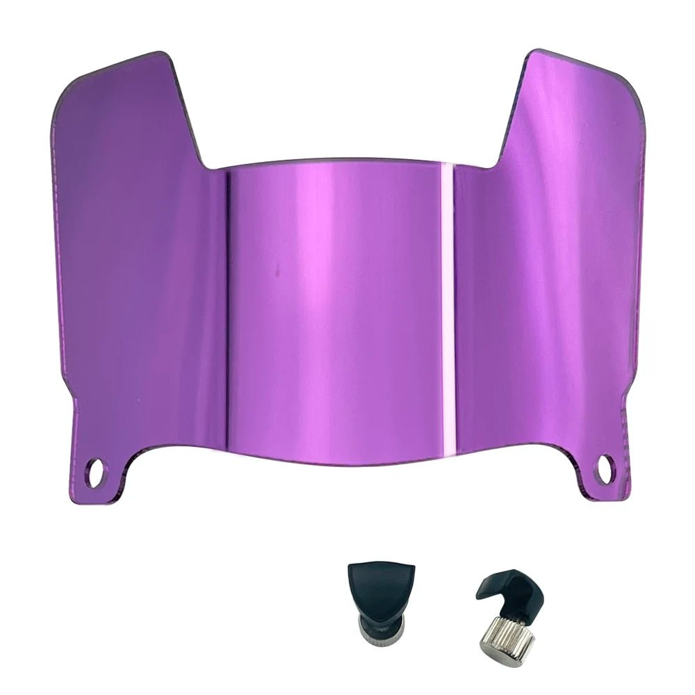 Mini Football Helmet Visors - Universal Fit Chrome Mirror & Transparent Clips 18