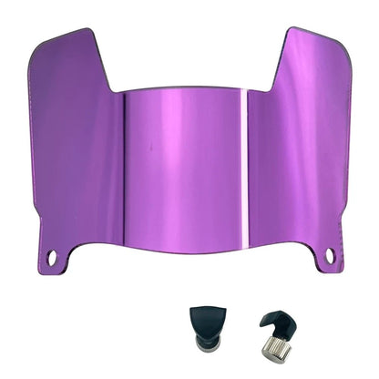 Mini Football Helmet Visors - Universal Fit Chrome Mirror & Transparent Clips 18
