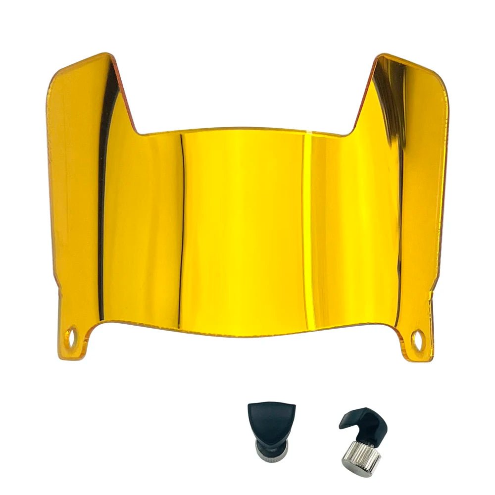 Mini Football Helmet Visors - Universal Fit Chrome Mirror & Transparent Clips 19