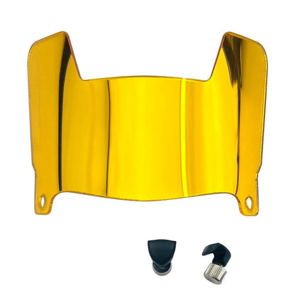 Mini Football Helmet Visors - Universal Fit Chrome Mirror & Transparent Clips 19