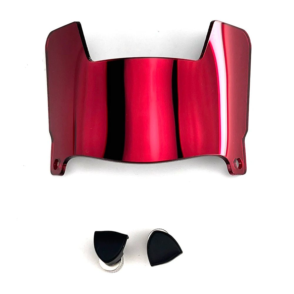 Mini Football Helmet Visors - Universal Fit Chrome Mirror & Transparent Clips 20