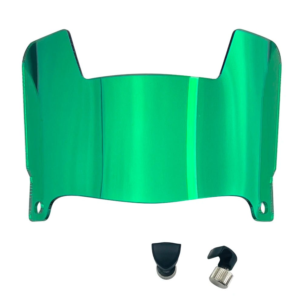 Mini Football Helmet Visors - Universal Fit Chrome Mirror & Transparent Clips 24