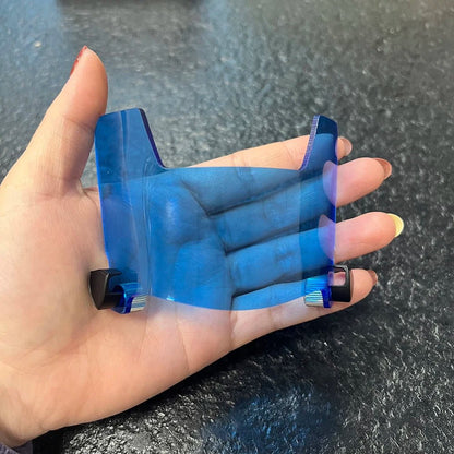 Mini Football Helmet Visors - Universal Fit Chrome Mirror & Transparent Clips 26