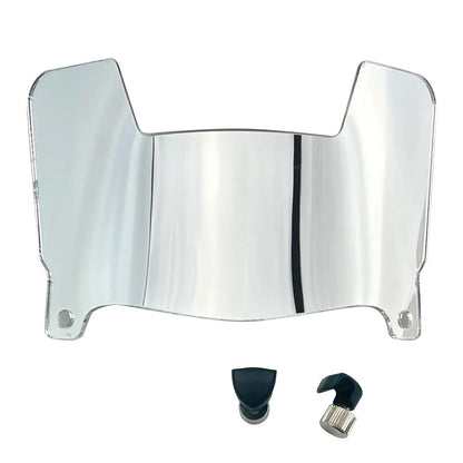 Mini Football Helmet Visors - Universal Fit Chrome Mirror & Transparent Clips 27