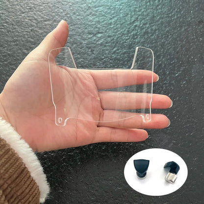 Mini Football Helmet Visors - Universal Fit Chrome Mirror & Transparent Clips 6