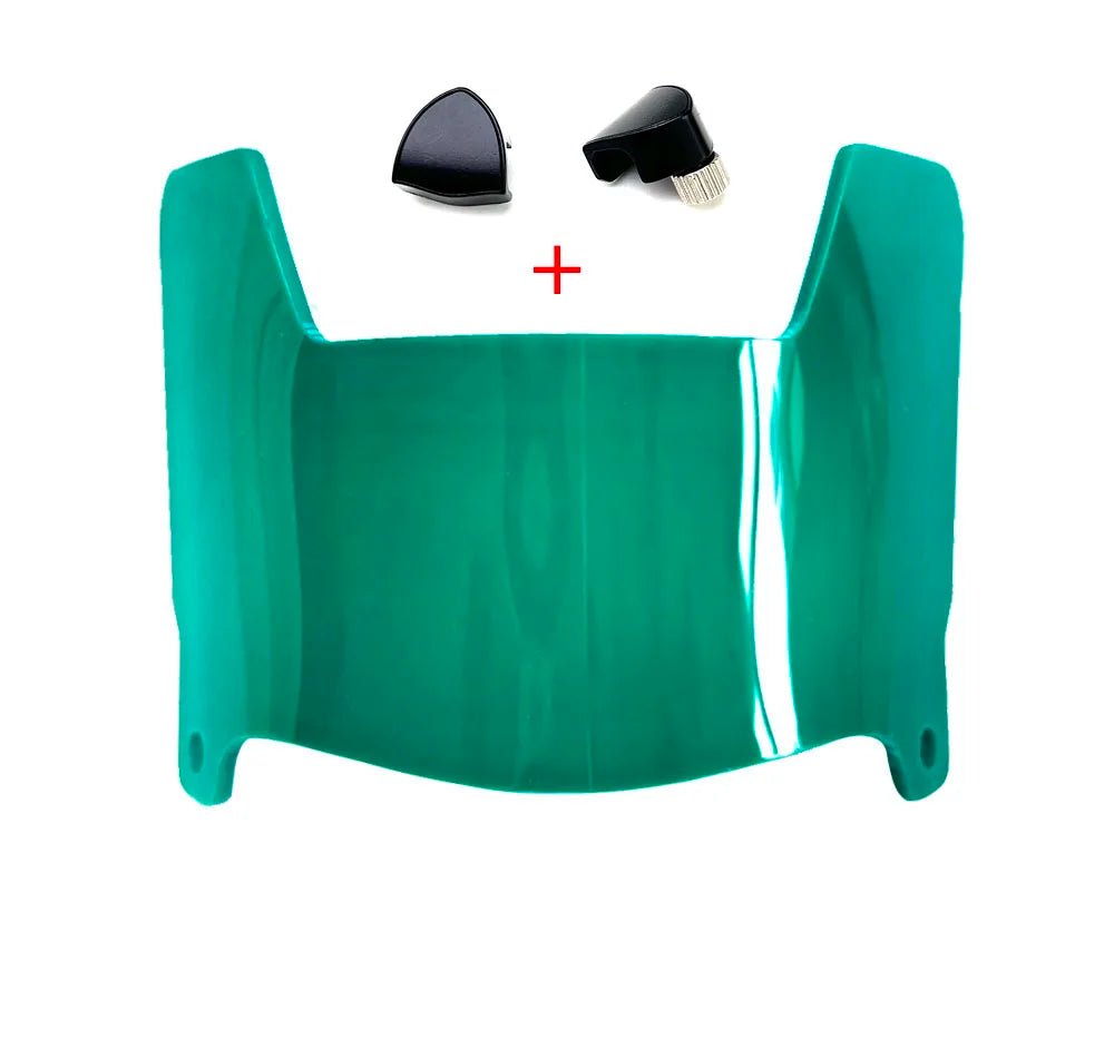 Mini Football Helmet Visors - Universal Fit Chrome Mirror & Transparent Clips 9