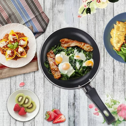 MINIPANSET – Non-Stick Stainless Steel Mini Frying Pan Set for Healthy Cooking