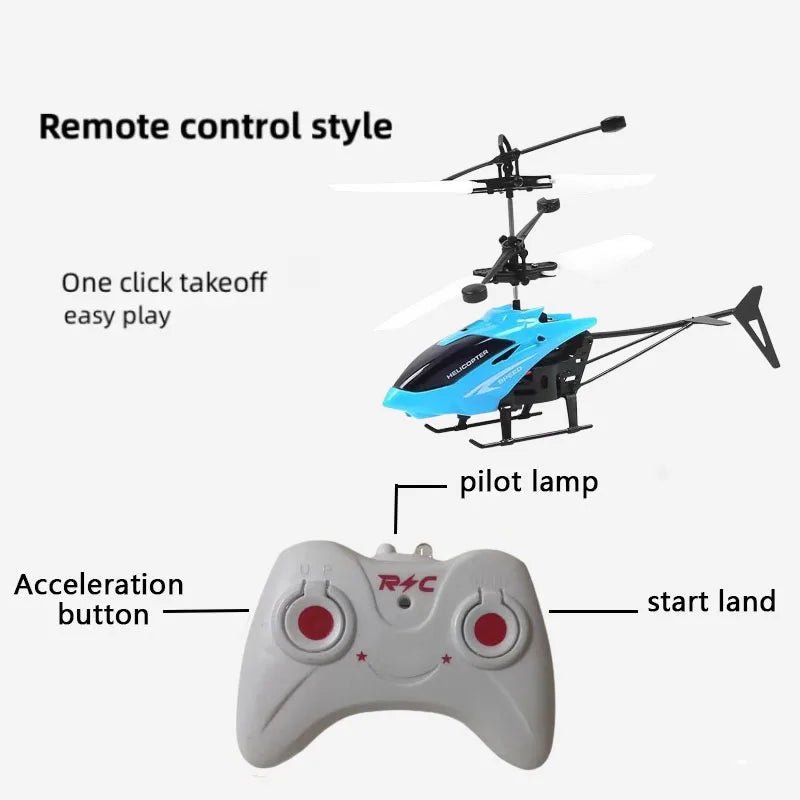 Mini RC Helicopter - Rechargeable Remote Control Toy with Fall-Resistant Design 4