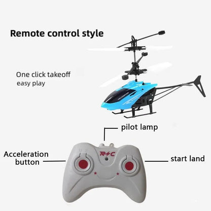 Mini RC Helicopter - Rechargeable Remote Control Toy with Fall-Resistant Design 4