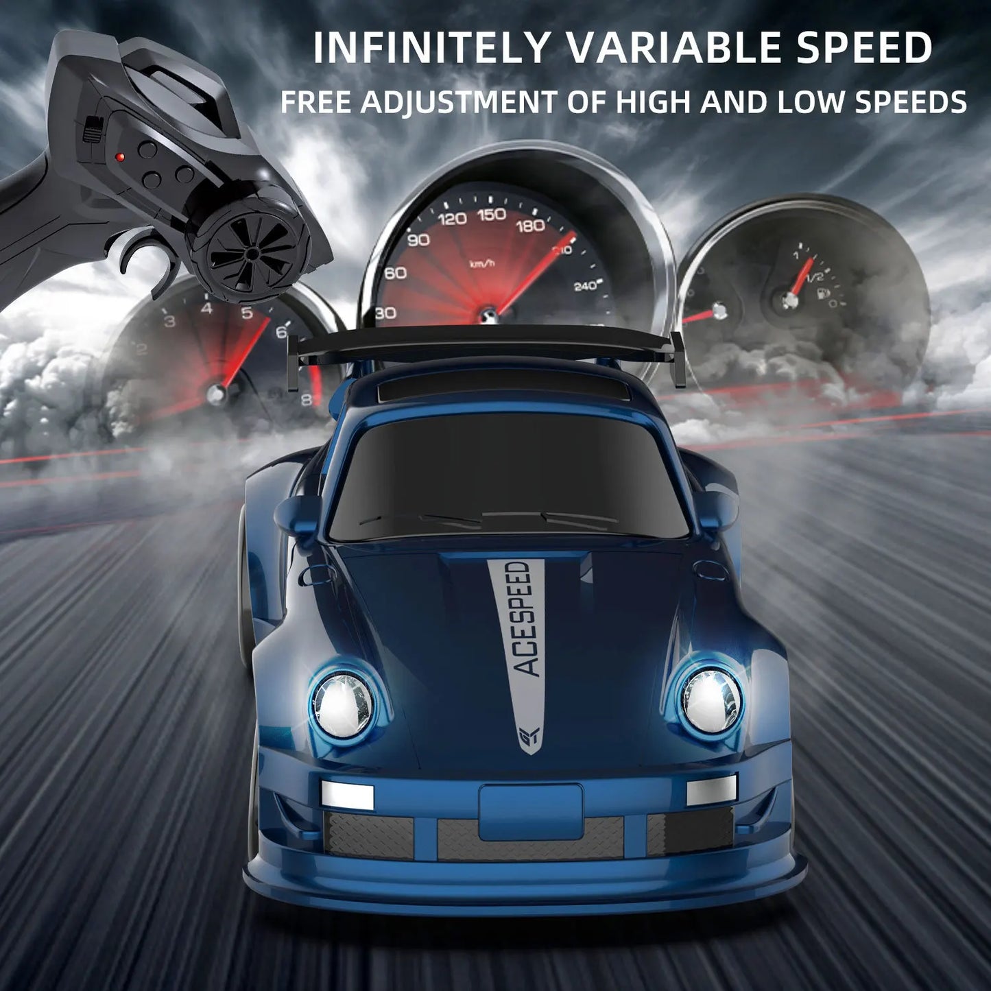 Mini Racing RC Car - 1/64 Scale Remote Control Drift Toy for Kids and Adults 3