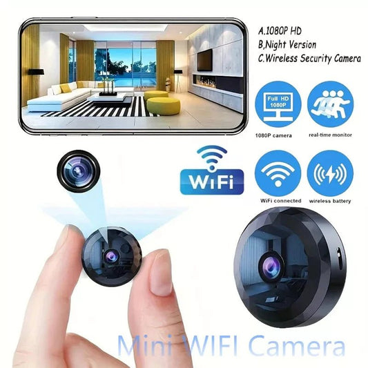 SECURO MINI – Compact 1080P WiFi Security Camera with Night Vision and Motion Detection