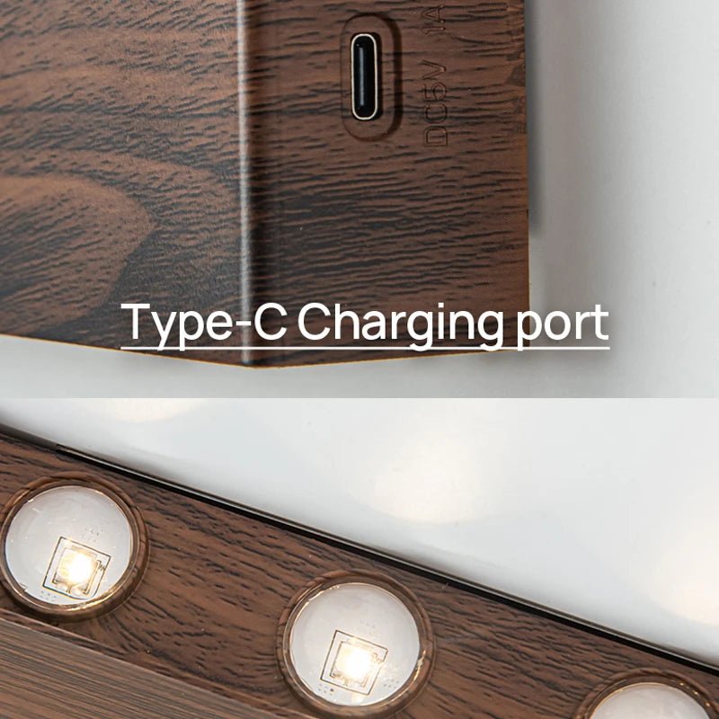 Minimalist LED Wall Lamp - Touch Control, Three Color Options, 4000mAh Battery 4