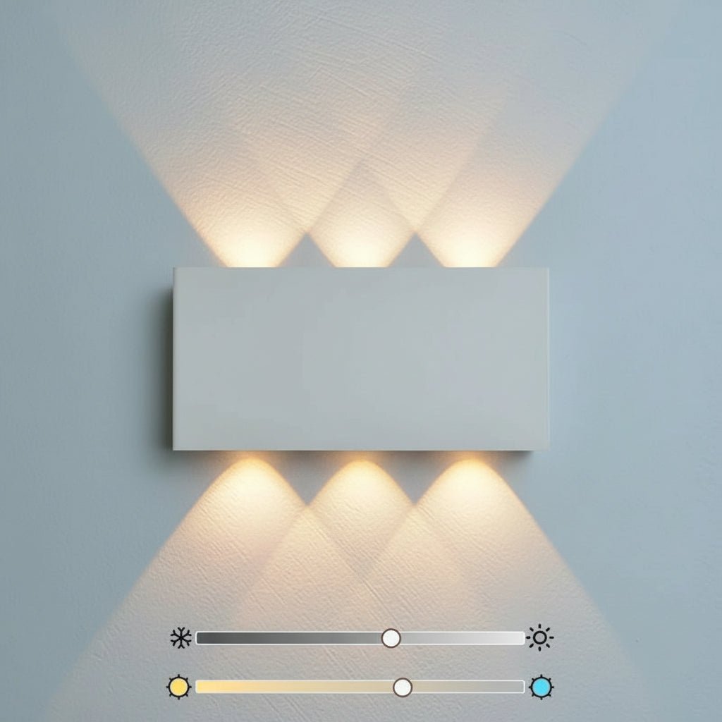 Minimalist LED Wall Lamp - Touch Control, Three Color Options, 4000mAh Battery 6