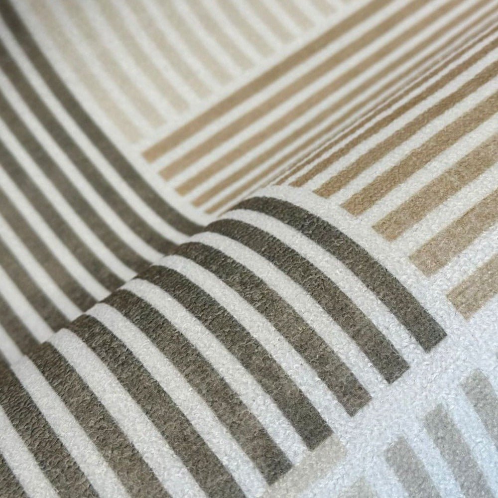 Mira Round Polyester Carpet - Geometric Design, Soft & Durable, 100-200 cm 4