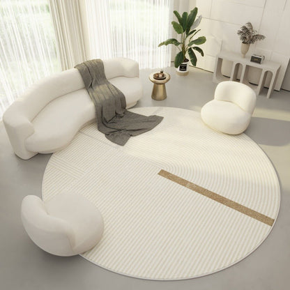 Mira Round Polyester Carpet - Geometric Design, Soft & Durable, 100-200 cm 5
