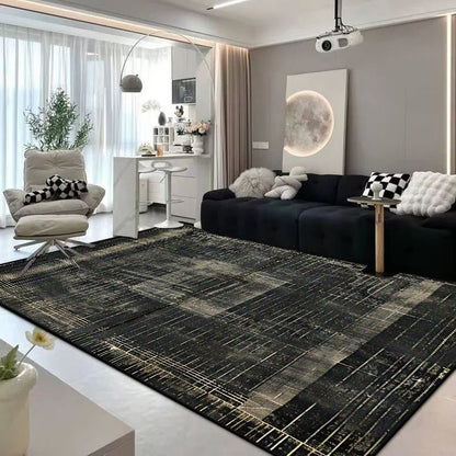 Modern Abstract Flannel Carpet - Customizable, Non-Slip, Machine Washable Design 10