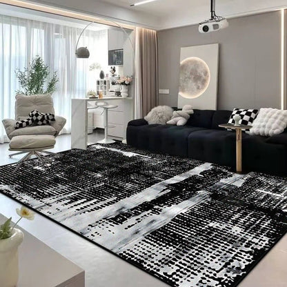 Modern Abstract Flannel Carpet - Customizable, Non-Slip, Machine Washable Design 11