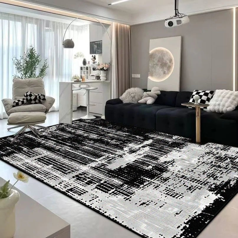 Modern Abstract Flannel Carpet - Customizable, Non-Slip, Machine Washable Design 2