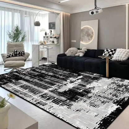 Modern Abstract Flannel Carpet - Customizable, Non-Slip, Machine Washable Design 2
