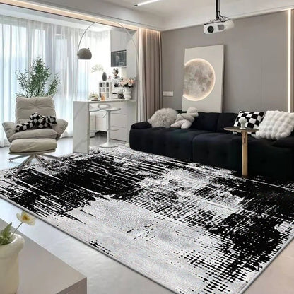 Modern Abstract Flannel Carpet - Customizable, Non-Slip, Machine Washable Design 6