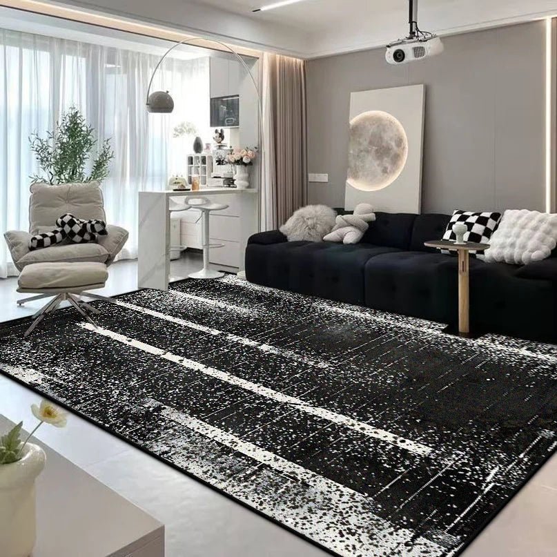 Modern Abstract Flannel Carpet - Customizable, Non-Slip, Machine Washable Design 7