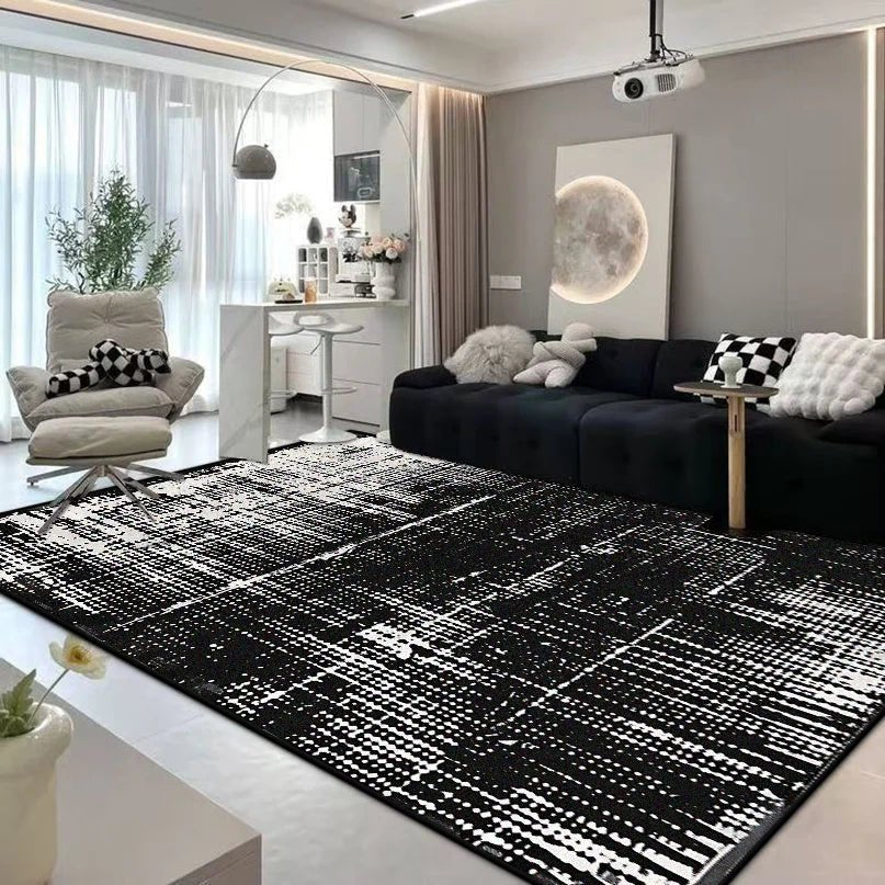Modern Abstract Flannel Carpet - Customizable, Non-Slip, Machine Washable Design 9