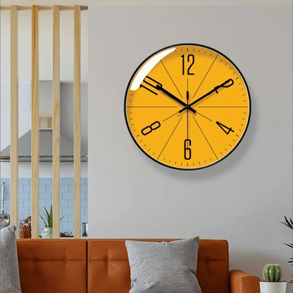 Modern Black Wall Clock - Quartz Precision, Minimalist Design for Home Decor 2