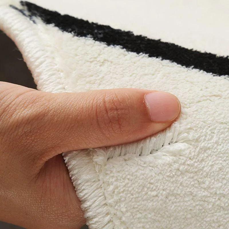 Modern Cloud Design Carpet - Soft Polyester Fiber, Machine Washable for Living Room 4