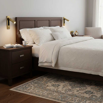 Modern LED Bedside Sconce with Adjustable Head, Dimmable Light & Space-Saving Design 3