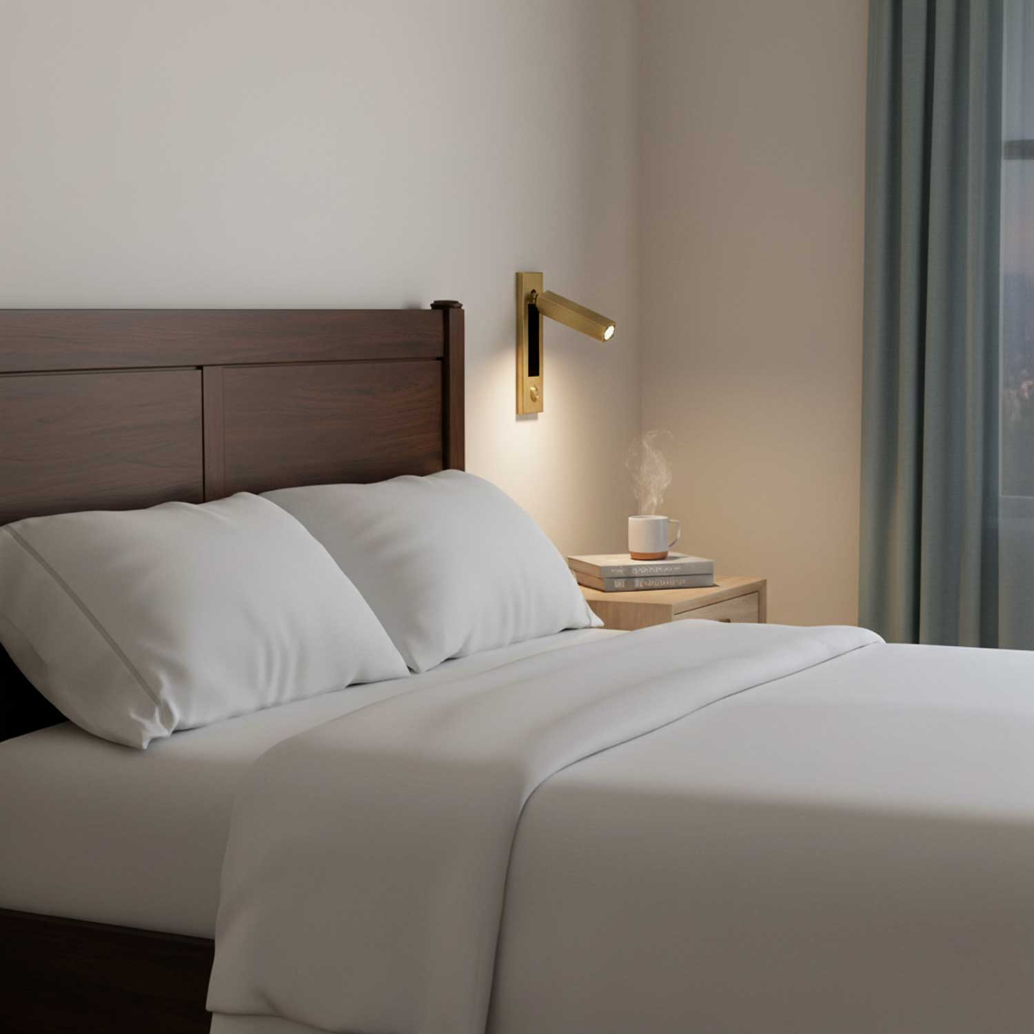 Modern LED Bedside Sconce with Adjustable Head, Dimmable Light & Space-Saving Design 8