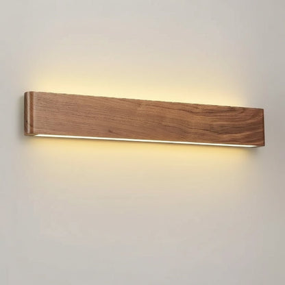Modern LED Wooden Wall Lamp - Adjustable Sconces with 3 Color Temperatures 0