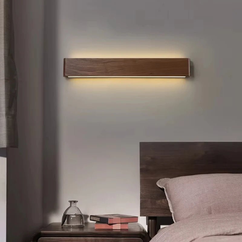 Modern LED Wooden Wall Lamp - Adjustable Sconces with 3 Color Temperatures 1