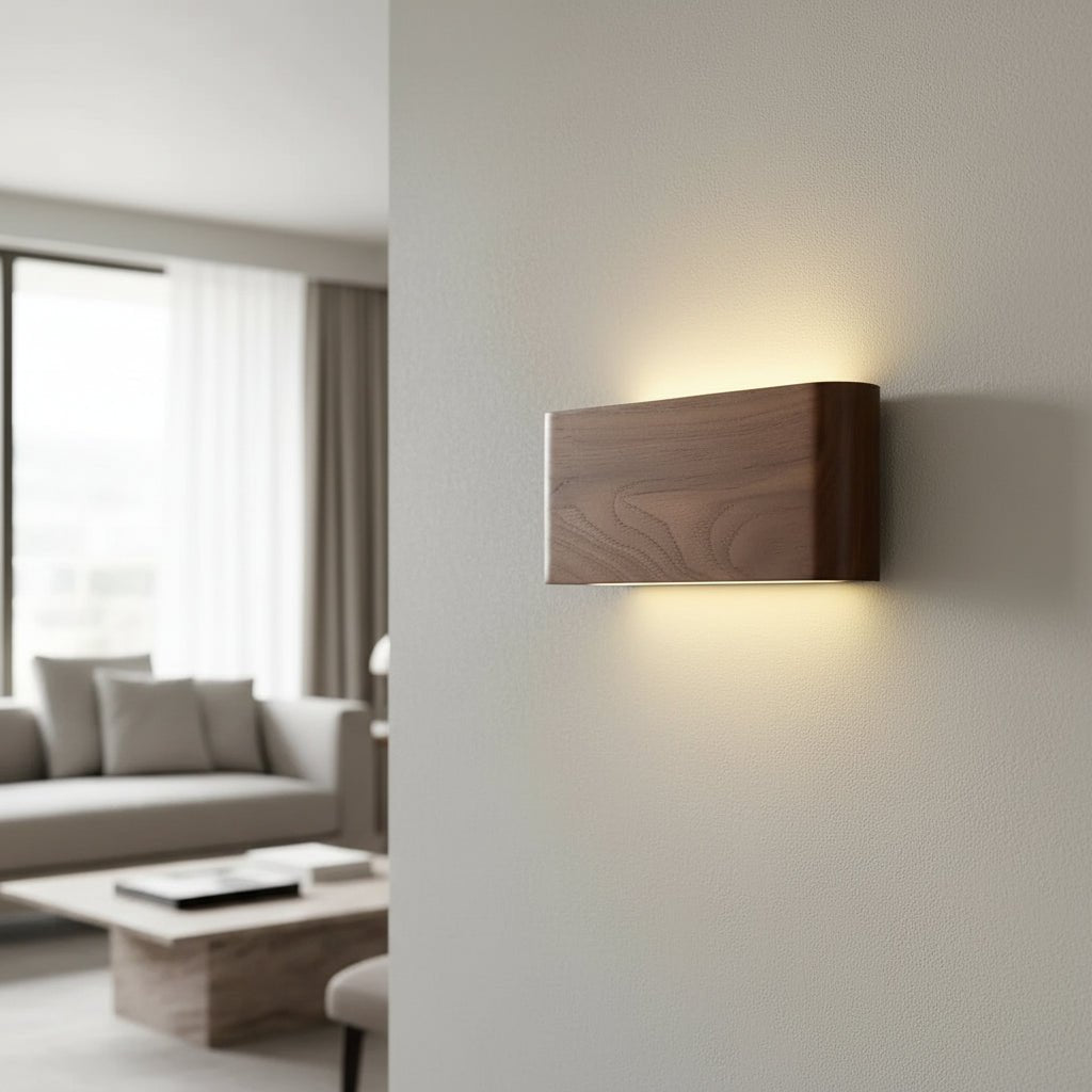 Modern LED Wooden Wall Lamp - Adjustable Sconces with 3 Color Temperatures 11